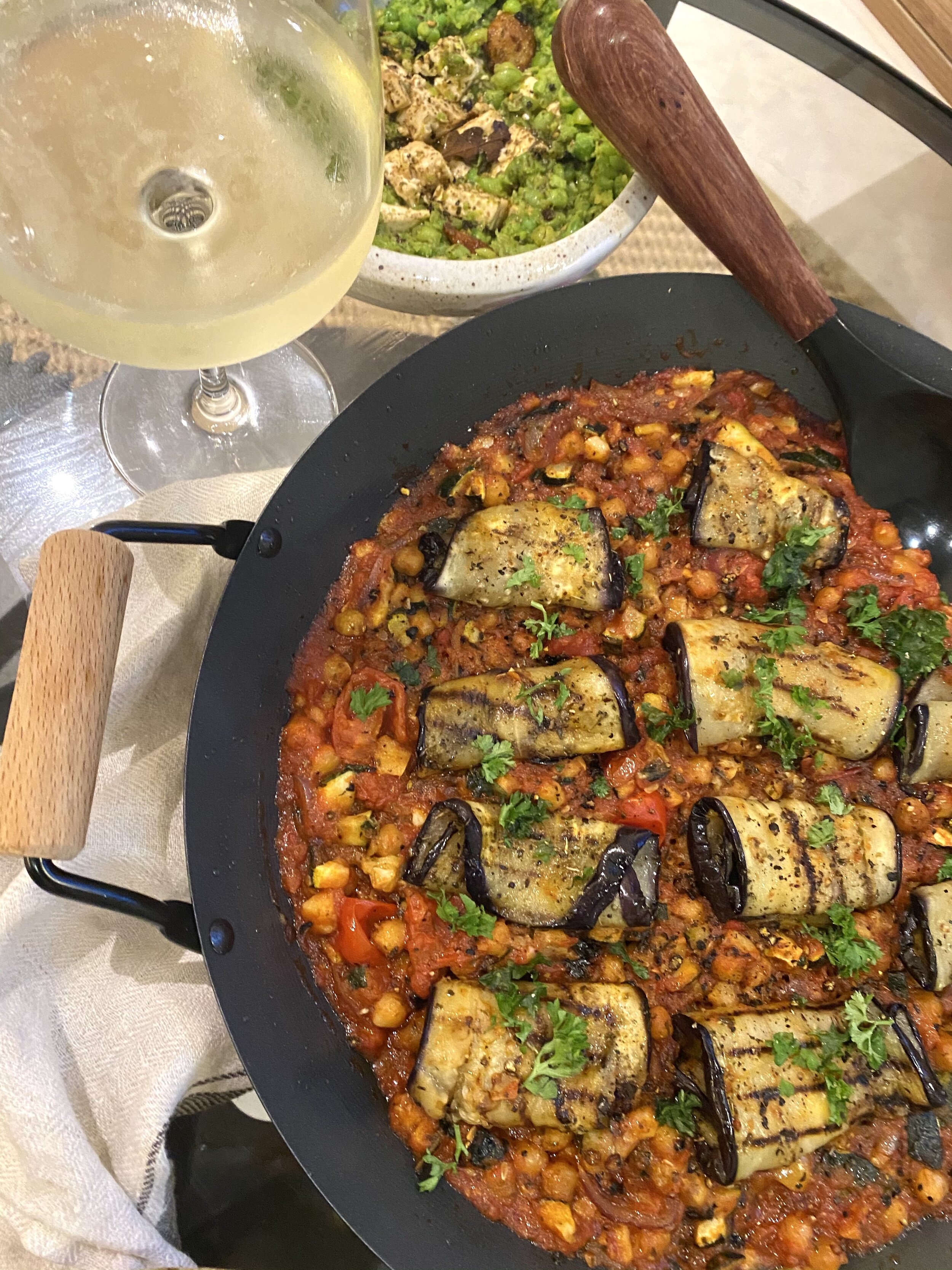 Eggplant Rolls in Tomato Sauce