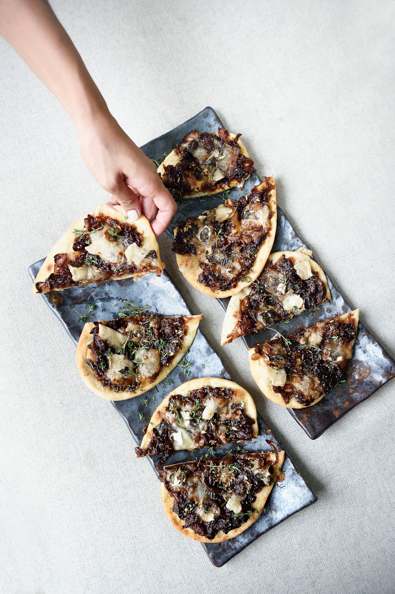 Caramelised Onion & Goats Cheese Flatbread